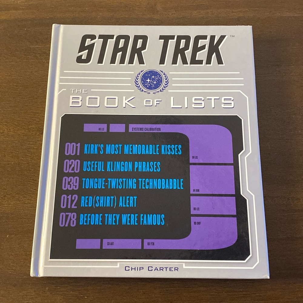 Star Trek: The Book of Lists by Chip Carter